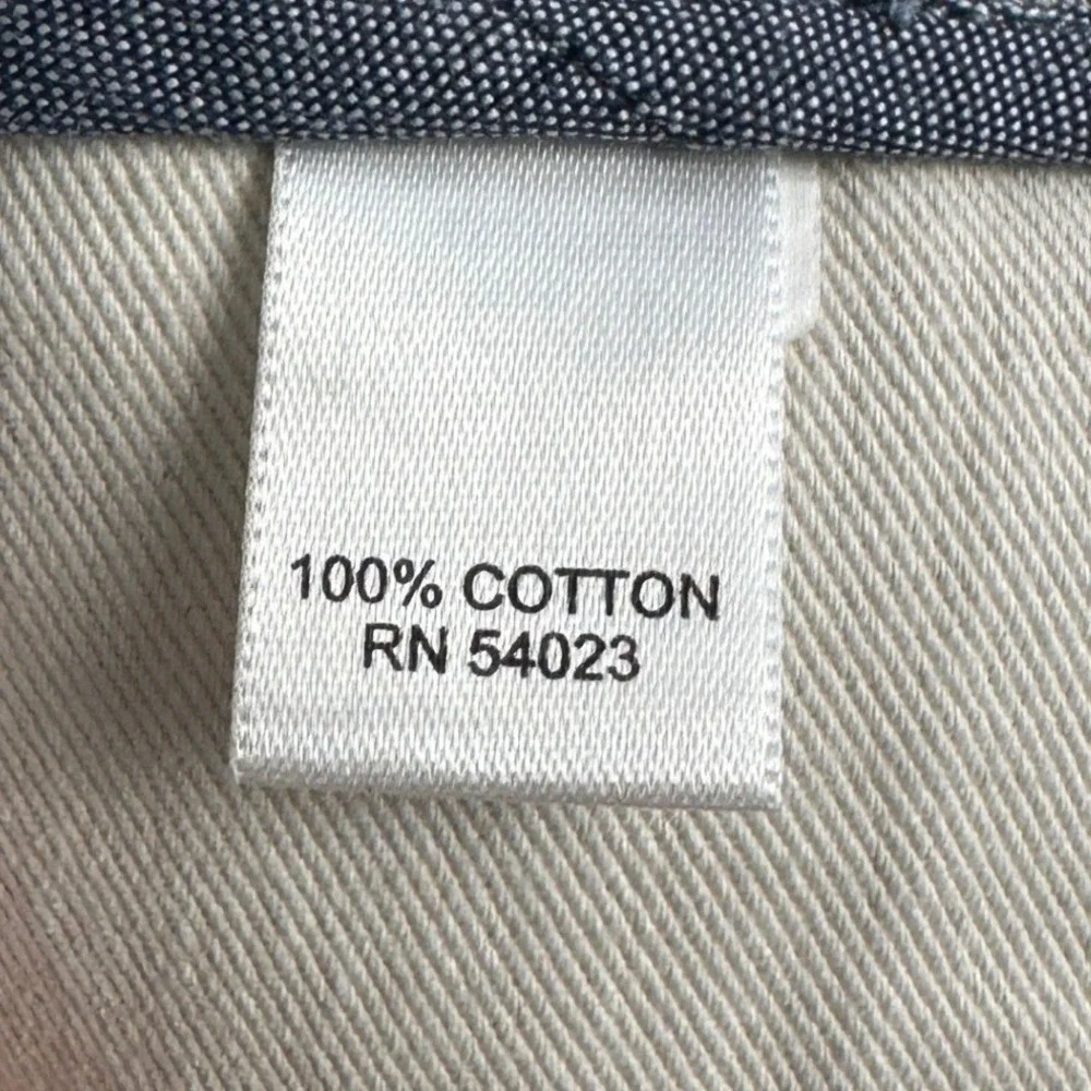 Banana Republic Shorts Mens 36 Blue White Striped Khaki Chino Flat Front Casual